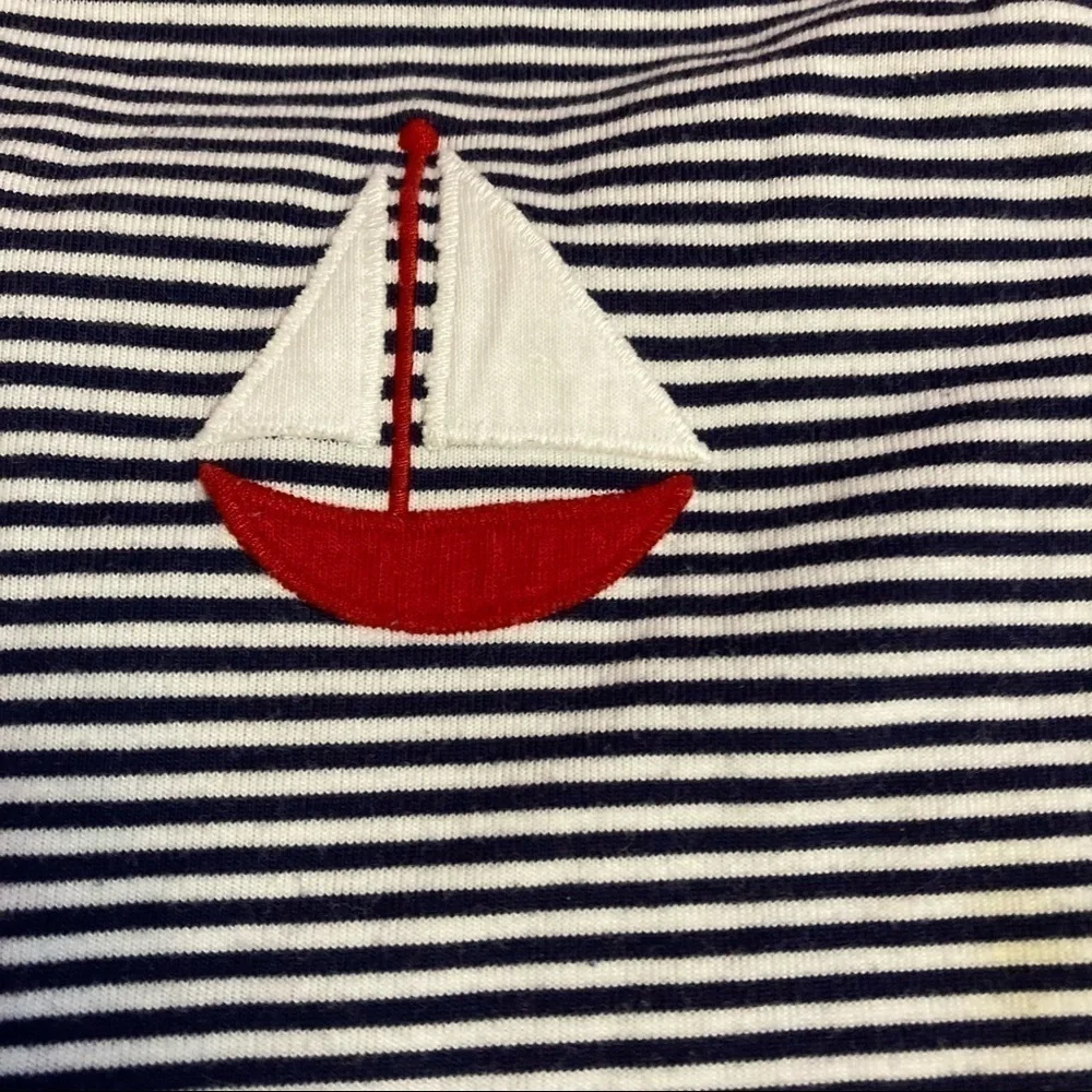 Kelly’s Kids Infant Sailboat Striped Nightgown